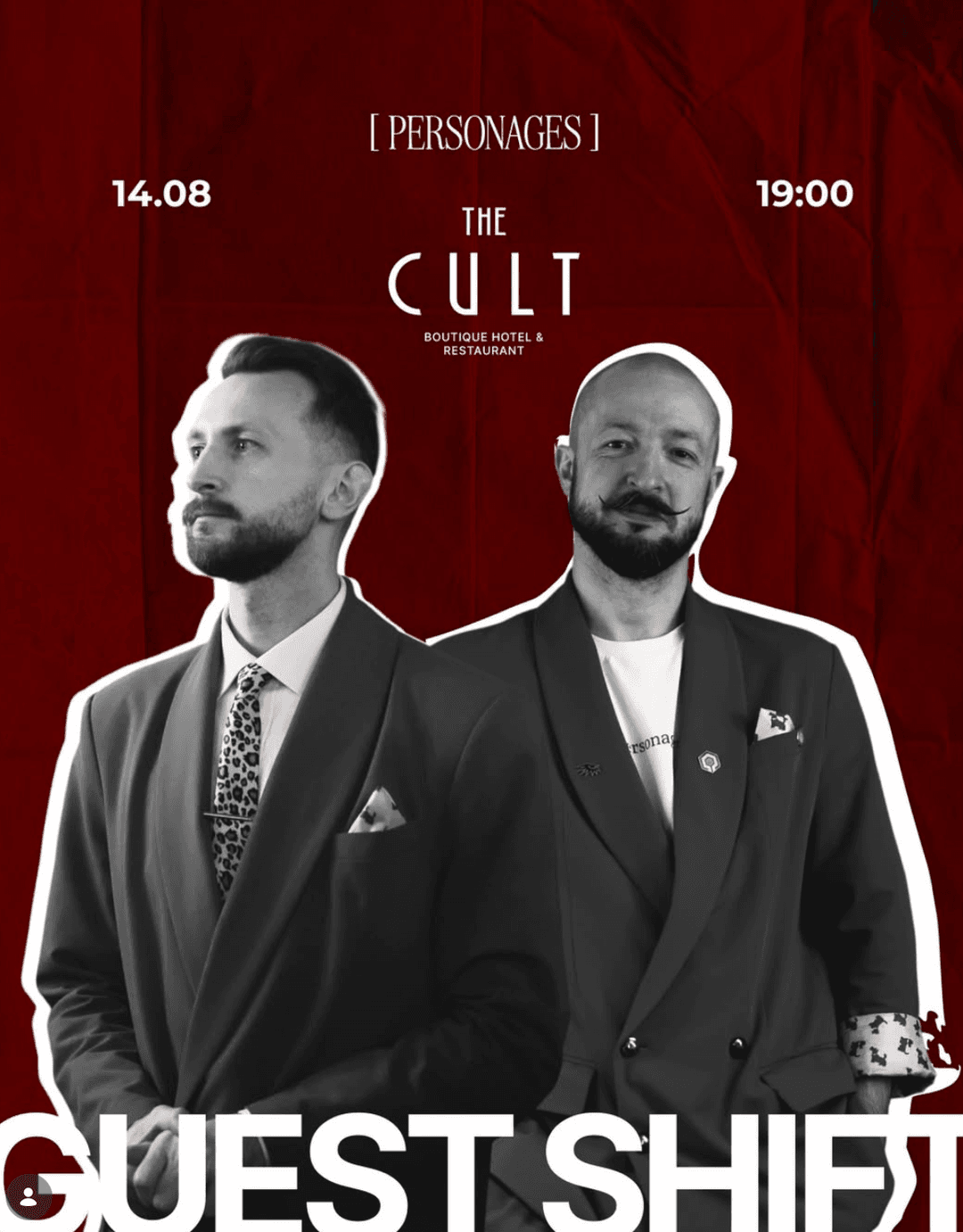 THE CULT x PERSONAGES BAR